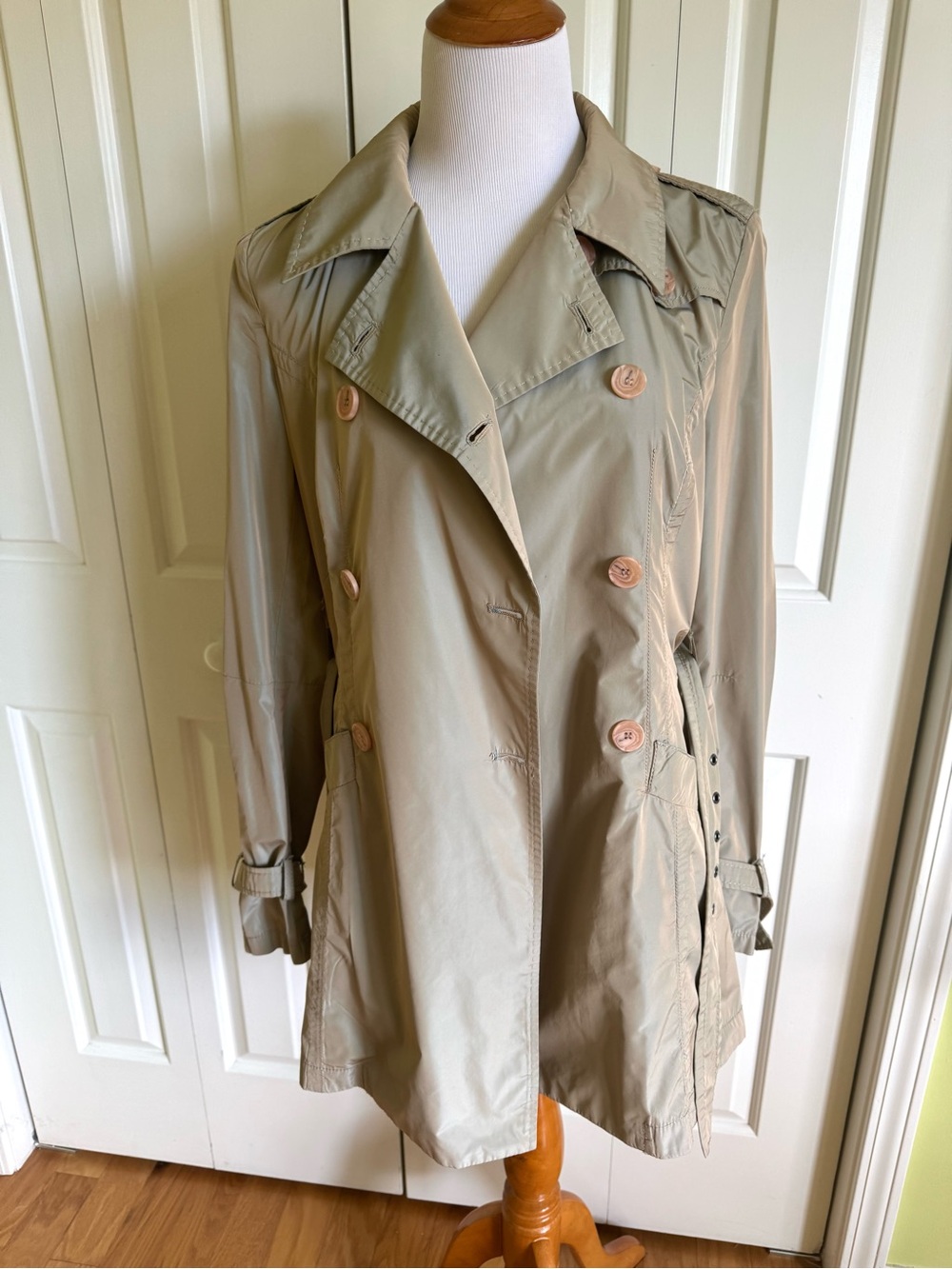 CNC COSTUME NATIONAL Women Beige Trench Jacket 8-10 EUC